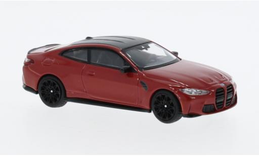 Miniature Bmw M4 1/64 Mini GT Competition (G82) metallise rouge Bmw M4 1/64 Mini GT Competition (G82) metallise rouge miniature