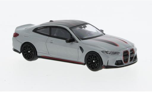 Miniature Bmw M4 1/64 Mini GT CSL (G82) metallise gris clair Bmw M4 1/64 Mini GT CSL (G82) metallise gris clair miniature