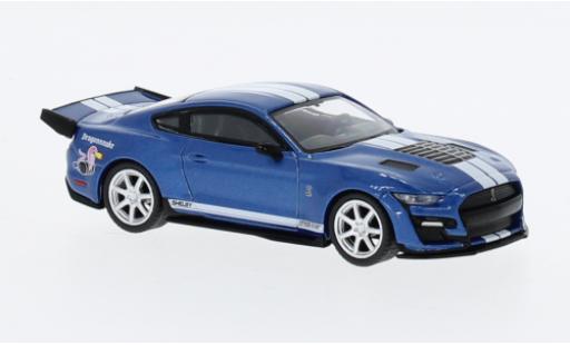 Miniature Shelby GT 500 1/64 Mini GT Ford Mustang Dragon Snake Concept metallise bleu/blanche Shelby GT 500 1/64 Mini GT Ford Mustang Dragon Snake Concept metallise bleu/blanche miniature