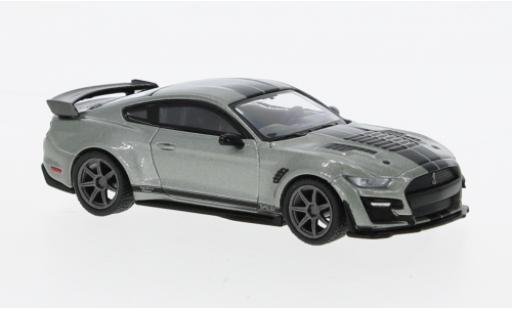 Miniature Shelby GT 500 1/64 Mini GT Ford Mustang SE Widebody metallise gris Shelby GT 500 1/64 Mini GT Ford Mustang SE Widebody metallise gris miniature
