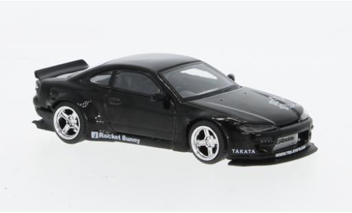 Miniature Nissan Silvia 1/64 Mini GT (S15) Rocket Bunny metallise noire RHD Nissan Silvia 1/64 Mini GT (S15) Rocket Bunny metallise noire RHD miniature
