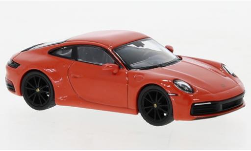 Miniature Porsche 992 4S 1/64 Mini GT 911  Carrera orange Porsche 992 4S 1/64 Mini GT 911  Carrera orange miniature