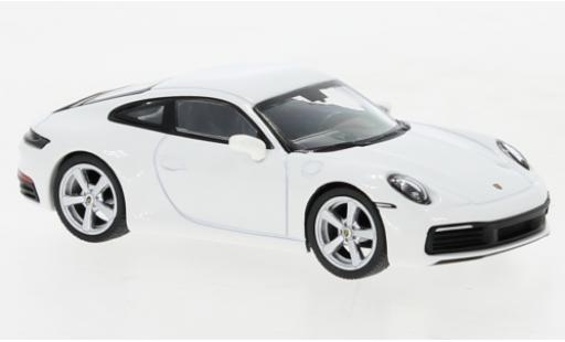 Miniature Porsche 992 S 1/64 Mini GT 911  Carrera blanche Porsche 992 S 1/64 Mini GT 911  Carrera blanche miniature