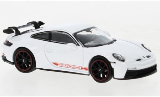 Miniature Porsche 992 GT3 1/64 Mini GT 911  blanche Porsche 992 GT3 1/64 Mini GT 911  blanche miniature