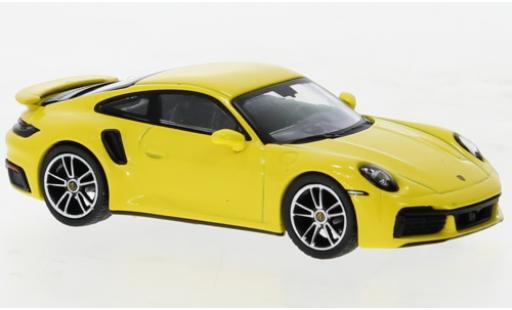 Miniature Porsche 992 Turbo s 1/64 Mini GT 911  Turbo S jaune Porsche 992 Turbo s 1/64 Mini GT 911  Turbo S jaune miniature