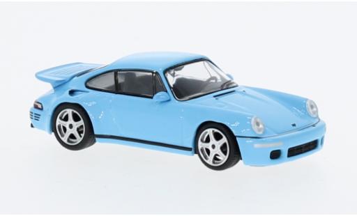 Miniature Ruf CTR 1/64 Mini GT Porsche RUF Anniversaire bleu clair Ruf CTR 1/64 Mini GT Porsche RUF Anniversaire bleu clair miniature