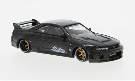 Miniature Nissan Skyline 1/64 Mini GT GT-R (R33) carbon 1:64 Nissan Skyline 1/64 Mini GT GT-R (R33) carbon 1:64 miniature