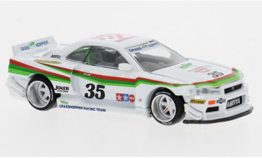 Miniature Nissan Skyline 1/64 Mini GT GTR (R34) The GRASSHOPPER 1:64 Nissan Skyline 1/64 Mini GT GTR (R34) The GRASSHOPPER 1:64 miniature