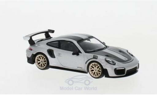 Miniature Porsche 991 GT2 RS 1/64 Mini GT 911 ( II) GT2 RS grise RHD Weissach Package Porsche 991 GT2 RS 1/64 Mini GT 911 ( II) GT2 RS grise RHD Weissach Package miniature