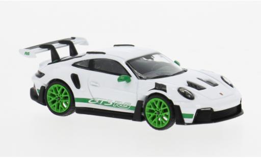 Miniature Porsche 992 GT3 R 1/64 Mini GT 911  S blanche/verte 1:64 Porsche 992 GT3 R 1/64 Mini GT 911  S blanche/verte 1:64 miniature