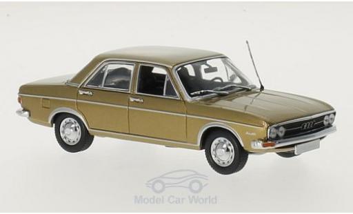 Miniature Audi 100 1/43 Minichamps gold 1969 Audi 100 1/43 Minichamps gold 1969 miniature