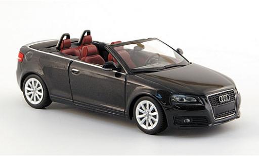 Miniature Audi A3 1/43 Minichamps Cabriolet metallise grise 2007 sans Vitrine Audi A3 1/43 Minichamps Cabriolet metallise grise 2007 sans Vitrine miniature