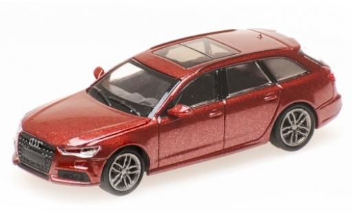 Audi A6 1/87 Minichamps Avant metallise rouge 2018 miniature