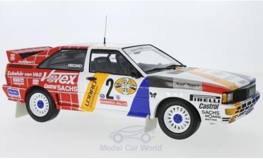 Miniature Audi Quattro 1/18 Minichamps quattro A2 No.2 Schmidt Motorsport Votex Rallye DM Rallye Hunsrück 1984 H.Demuth/W.Lux Audi Quattro 1/18 Minichamps quattro A2 No.2 Schmidt Motorsport Votex Rallye DM Rallye Hunsrück 1984 H.Demuth/W.Lux miniature