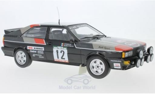 Miniature Audi Quattro 1/18 Minichamps quattro No.12 Sport Rallye WM Rallye Portugal 1981 M.Mouton/F.Pons Audi Quattro 1/18 Minichamps quattro No.12 Sport Rallye WM Rallye Portugal 1981 M.Mouton/F.Pons miniature
