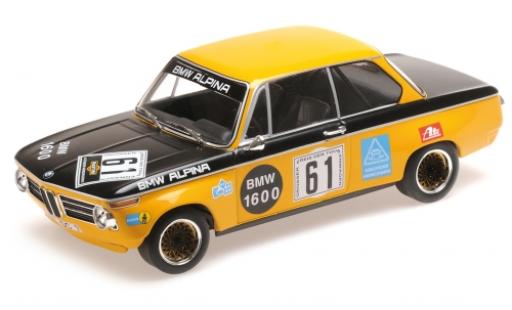Miniature Bmw 1600 1/18 Minichamps -2 No.61 -Alpina 6h Nürburgring 1970 R.Herzog/N.Lauda Bmw 1600 1/18 Minichamps -2 No.61 -Alpina 6h Nürburgring 1970 R.Herzog/N.Lauda miniature