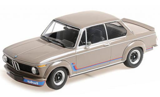 Bmw 2002 1/18 Minichamps Turbo beige/Dekor 1972 miniature