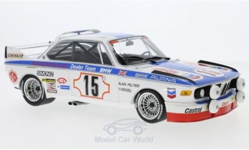 Miniature Bmw 3.0 S 1/18 Minichamps CSL No.15 Alpina 24h Spa 1973 A.Peltier/H.Menzel Bmw 3.0 S 1/18 Minichamps CSL No.15 Alpina 24h Spa 1973 A.Peltier/H.Menzel miniature