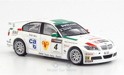 Miniature Bmw 320 WTCC 1/43 Minichamps Si No.4 WTCC 2006 A.Zanardi Bmw 320 WTCC 1/43 Minichamps Si No.4 WTCC 2006 A.Zanardi miniature