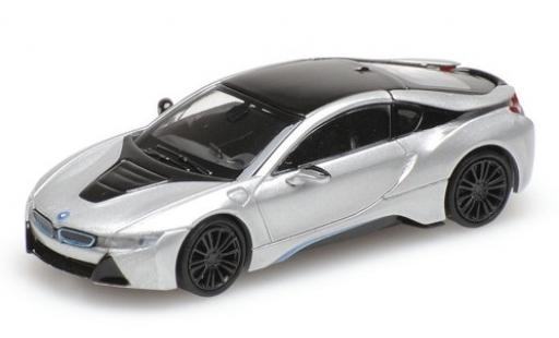 Miniature Bmw i8 1/87 Minichamps Coupe grise 2015 Bmw i8 1/87 Minichamps Coupe grise 2015 miniature