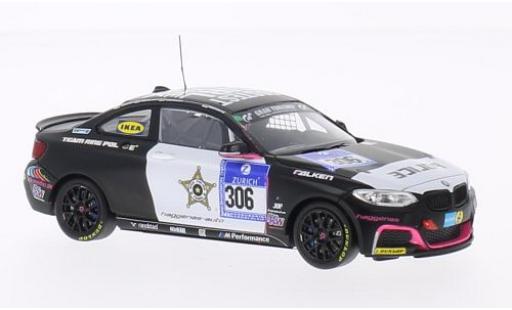 Bmw M235 1/43 Minichamps M 235i Racing No.306 Team Ring Police 24h Nürburgring 2014 A.Carlsson/J.Carlsson/Mühlenz/Slooten miniature