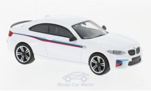 Bmw M2 1/87 Minichamps blanche 2016 Presentation miniature