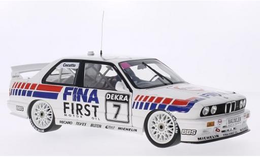 Miniature Bmw M3 1/18 Minichamps (E30) DTM No.7 Team FINA- Fina DTM Brünn 1992 J.Cecotto Bmw M3 1/18 Minichamps (E30) DTM No.7 Team FINA- Fina DTM Brünn 1992 J.Cecotto miniature