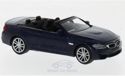 Miniature Bmw M4 1/87 Minichamps Cabrio metallise bleue 2015 Bmw M4 1/87 Minichamps Cabrio metallise bleue 2015 miniature