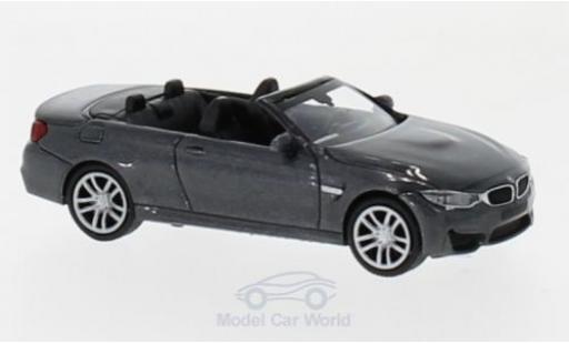 Miniature Bmw M4 1/87 Minichamps Cabriolet metallise grise 2015 Bmw M4 1/87 Minichamps Cabriolet metallise grise 2015 miniature