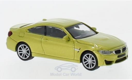 Miniature Bmw M4 1/87 Minichamps metallise jaune 2015 Bmw M4 1/87 Minichamps metallise jaune 2015 miniature