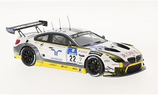 Bmw M6 1/43 Minichamps GT3 No.22 Rowe Racing 24h N&uuml;rburgring 2016 1:43 miniature