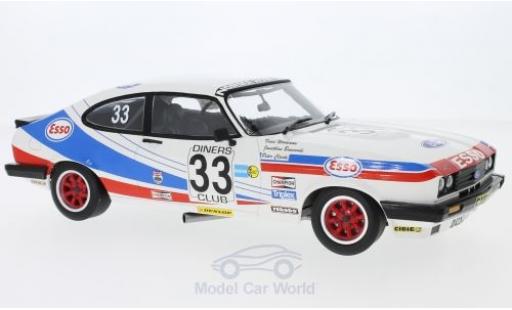 Miniature Ford Capri 1/18 Minichamps 3.0 No.33 V. M. Woodman 24h Spa 1981 V.Woodman/J.Buncombe/P.Clark Ford Capri 1/18 Minichamps 3.0 No.33 V. M. Woodman 24h Spa 1981 V.Woodman/J.Buncombe/P.Clark miniature