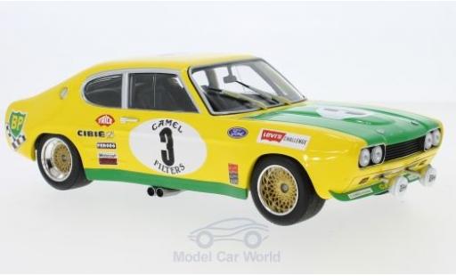 Miniature Ford Capri 2600 1/18 Minichamps MK I RS 2600 No.3 BP Racing Team BP 24h Spa 1972 G.Birrell/C.Bourgoignie Ford Capri 2600 1/18 Minichamps MK I RS 2600 No.3 BP Racing Team BP 24h Spa 1972 G.Birrell/C.Bourgoignie miniature