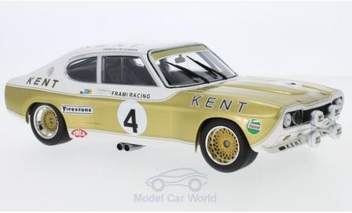 Miniature Ford Capri 2600 1/18 Minichamps MK I RS 2600 No.4 Kent Frami Racing Team Kent 24h Spa 1972 J-C.Franck/K.Fritzinger Ford Capri 2600 1/18 Minichamps MK I RS 2600 No.4 Kent Frami Racing Team Kent 24h Spa 1972 J-C.Franck/K.Fritzinger miniature