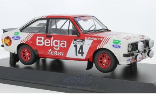 Miniature Ford Escort 1/18 Minichamps MK II RS 1800 No.14 Belga Team Belga Lotto Haspengouwrally 1983 R.Droogmans/R.Joosten Ford Escort 1/18 Minichamps MK II RS 1800 No.14 Belga Team Belga Lotto Haspengouwrally 1983 R.Droogmans/R.Joosten miniature