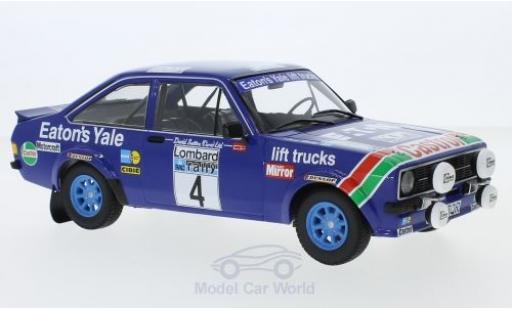 Miniature Ford Escort 1/18 Minichamps MK II RS 1800 No.4 Eaton Yale Rallye WM RAC Rallye 1978 H.Mikkola/A.Hertz Ford Escort 1/18 Minichamps MK II RS 1800 No.4 Eaton Yale Rallye WM RAC Rallye 1978 H.Mikkola/A.Hertz miniature