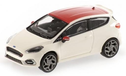 Ford Fiesta 1/87 Minichamps ST blanche/rouge 2018 1:87 miniature