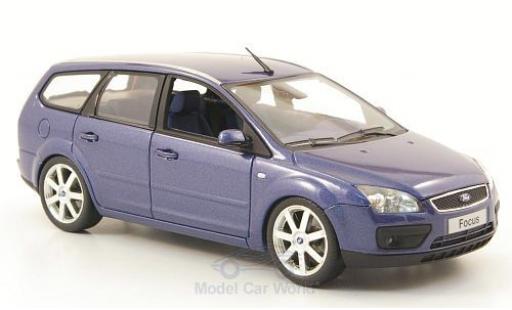 Miniature Ford Focus 1/43 Minichamps Turnier metallise bleue 2006 Ford Focus 1/43 Minichamps Turnier metallise bleue 2006 miniature