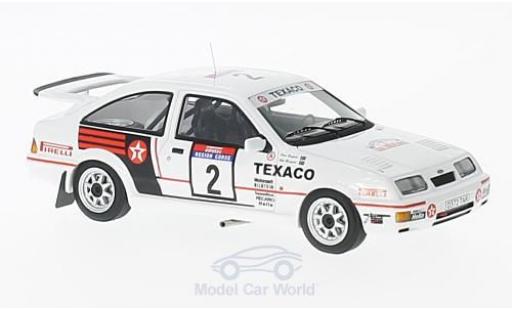 Ford Sierra Cosworth 1/43 Minichamps RS Cosworth No.2 Texaco Tour de Corse 1987 S.Blomqvist/K.Grundel miniature