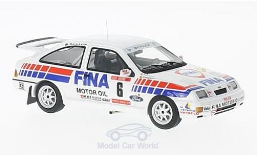 Miniature Ford Sierra Cosworth 1/43 Minichamps RS Cosworth No.6 RAS Sport Fina Rallye Ypres 1989 R.Droogmans/R.Joosten Ford Sierra Cosworth 1/43 Minichamps RS Cosworth No.6 RAS Sport Fina Rallye Ypres 1989 R.Droogmans/R.Joosten miniature