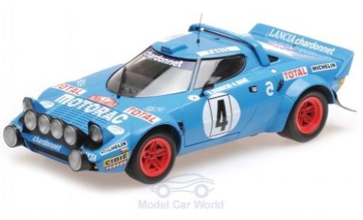 Miniature Lancia Stratos 1/18 Minichamps HF No.4 Chardonnet Motorac Rallye WM Rallye Monte Carlo 1979 B.Darniche/A.Mahe Lancia Stratos 1/18 Minichamps HF No.4 Chardonnet Motorac Rallye WM Rallye Monte Carlo 1979 B.Darniche/A.Mahe miniature