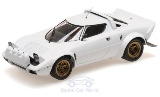 Miniature Lancia Stratos 1/18 Minichamps blanche 1974 Lancia Stratos 1/18 Minichamps blanche 1974 miniature