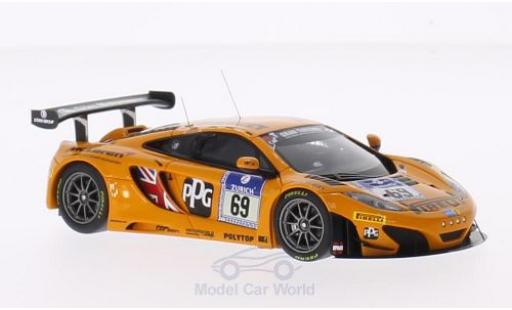 Miniature McLaren MP4-12C 1/43 Minichamps 12C GT3 No.69 Doerr Motorsport Pirelli 24h Nürburgring 2014 R.Adams/S.Asch/A.Klasen/A.Parente McLaren MP4-12C 1/43 Minichamps 12C GT3 No.69 Doerr Motorsport Pirelli 24h Nürburgring 2014 R.Adams/S.Asch/A.Klasen/A.Parente miniature