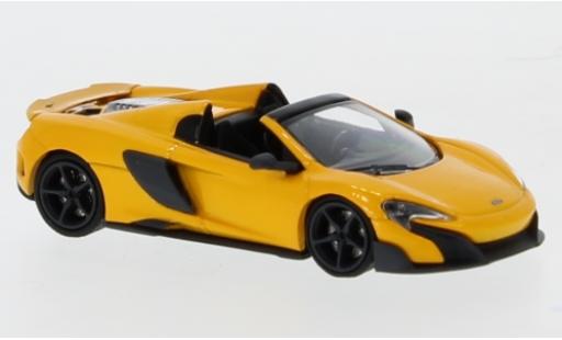 Miniature McLaren 675 1/87 Minichamps LT Spider metallise jaune 2016 McLaren 675 1/87 Minichamps LT Spider metallise jaune 2016 miniature