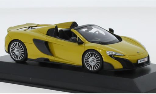 Miniature McLaren 675 1/43 Minichamps LT Spider metallise jaune McLaren 675 1/43 Minichamps LT Spider metallise jaune miniature