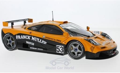 Miniature McLaren F1 1/18 Minichamps GTR No.53 Kokusai Kaihatsu Racing 24h Le Mans 1996 F.Giroix/M.S.Sala/J.D.Deletraz ohne Vitrine McLaren F1 1/18 Minichamps GTR No.53 Kokusai Kaihatsu Racing 24h Le Mans 1996 F.Giroix/M.S.Sala/J.D.Deletraz ohne Vitrine miniature