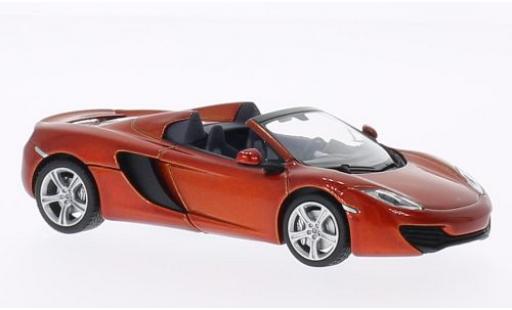 Miniature McLaren MP4-12C 1/43 Minichamps Spider metallise orange 2012 McLaren MP4-12C 1/43 Minichamps Spider metallise orange 2012 miniature
