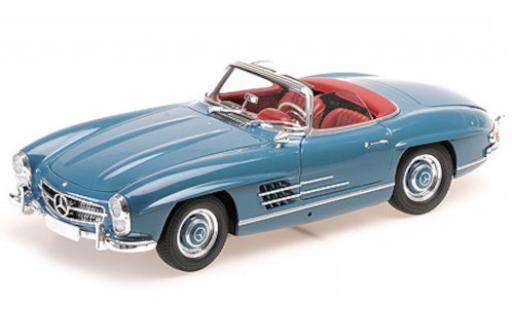 Mercedes 300 1/18 Minichamps SL Roadster (W198) bleue 1957 miniature