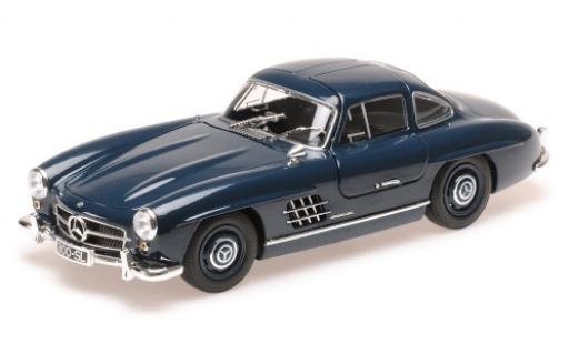 Miniature Mercedes 300 1/18 Minichamps SL (W198) bleue 1955 Mercedes 300 1/18 Minichamps SL (W198) bleue 1955 miniature