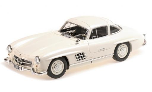 Miniature Mercedes 300 1/18 Minichamps SL (W198) blanche 1955 Mercedes 300 1/18 Minichamps SL (W198) blanche 1955 miniature
